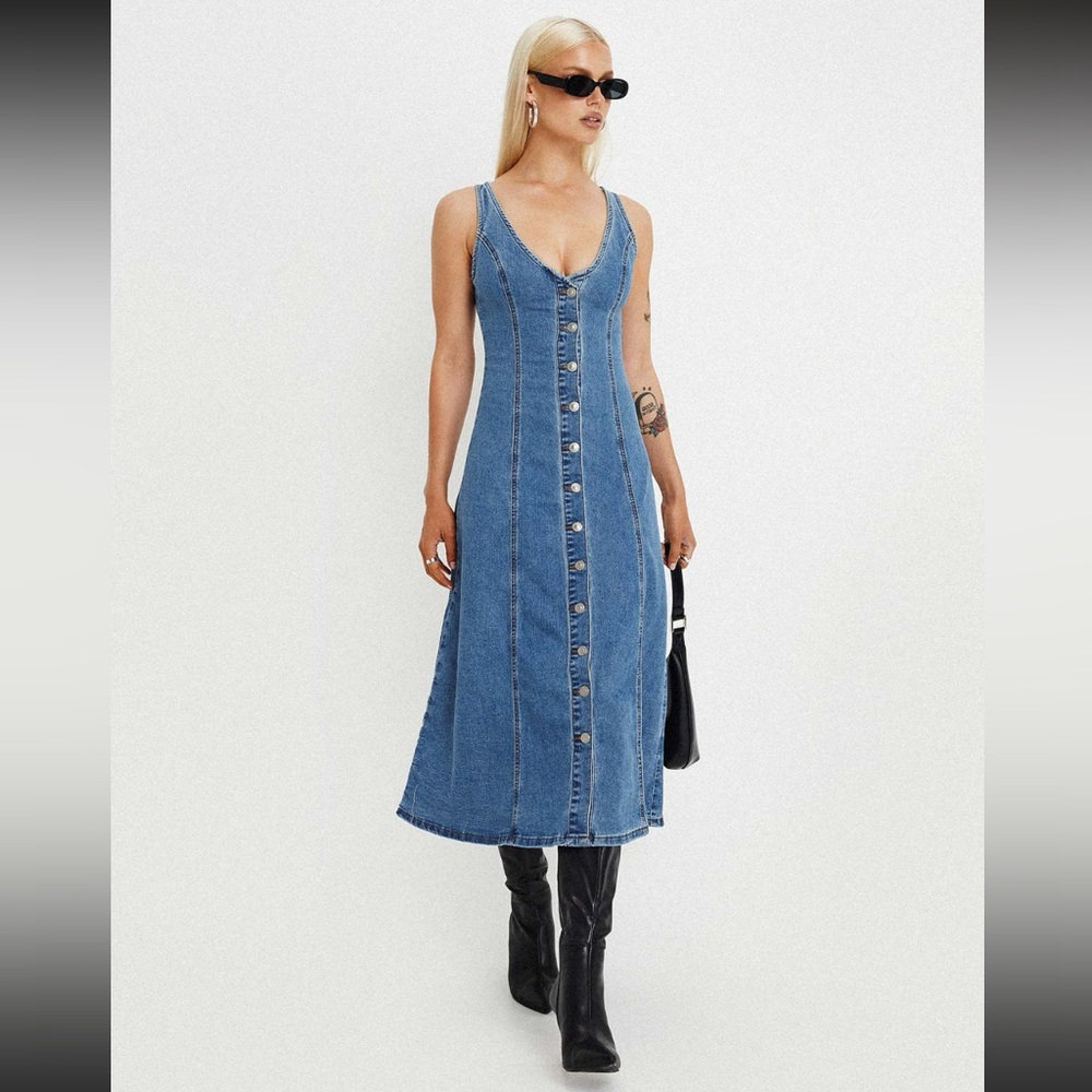Princess Polly Denim Maxi Dress
